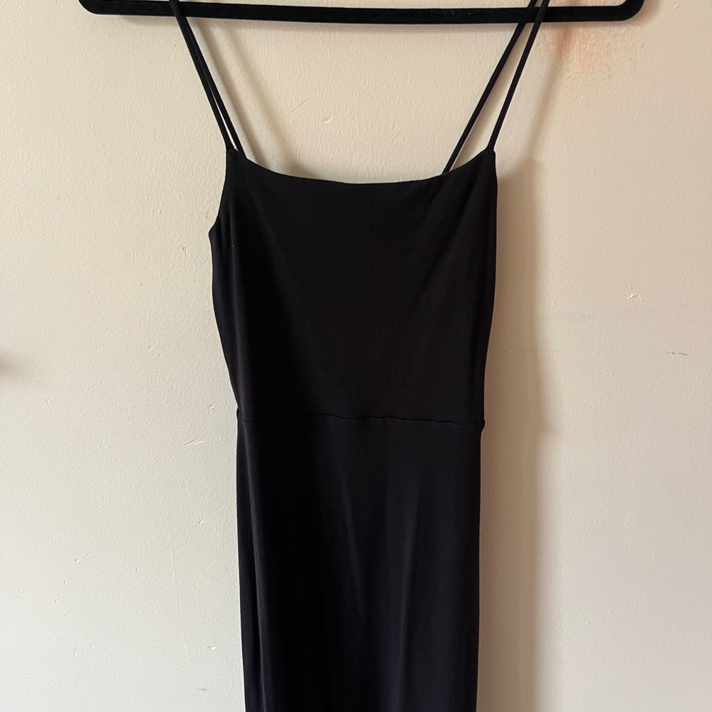 Wilfred Black Spaghetti Strap Dress